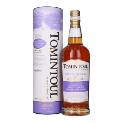 Abbildung von Tomintoul Small Batch Pedro Ximénez Sherry Cask Finish 40% Vol. 0,7l in Geschenkbox