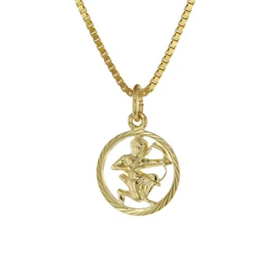 Abbildung von trendor 75990 12 Sternzeichen Schütze 333 Gold + goldplattierte Kinder Kette