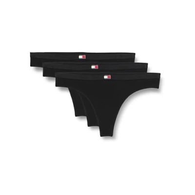 Abbildung von Tommy Jeans Heritage Classic Thong 3 PACK String, Damen, Größe: XXL, Black