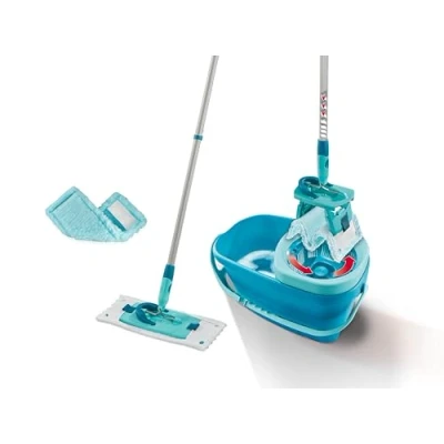 Abbildung von Leifheit Wischbezughalterung Set CLEAN TWIST M Ergo (micro duo) + duster static