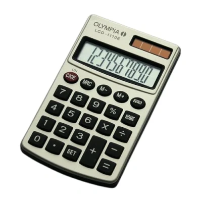 Abbildung von OLYMPIA LCD 1110E Taschenrechner weiss