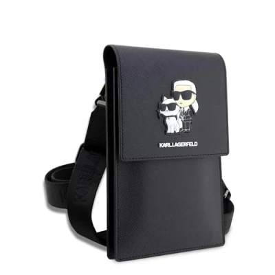 Abbildung von Karl LAGERFELD Tasche KLWBSAKCPMK Schwarz Saffiano &amp; Choupette