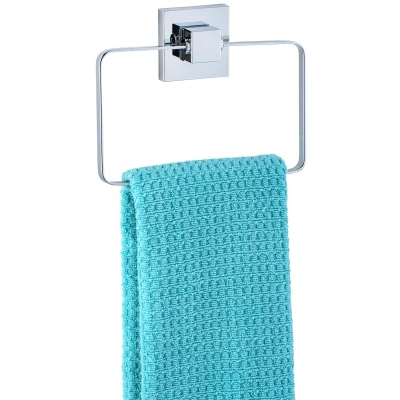 Abbildung von WENKO Handtuchring &quot;Vacuum Loc Quadro&quot;, Befestigen ohne bohren