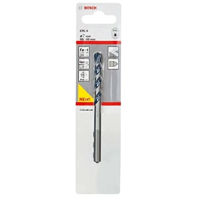 Abbildung von Bosch Professional 1x CYL 5 Betonbohrer (für Beton, Ø 7 x 100 mm, Robust Line, Zubehör Schlagbohrmaschine)