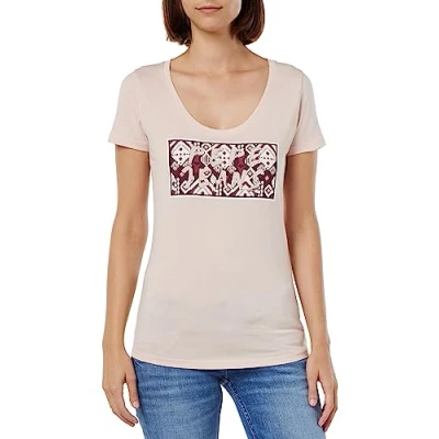 Abbildung von Pepe Jeans Damen Brandi T Shirt, Rosa (Aschrose), S EU