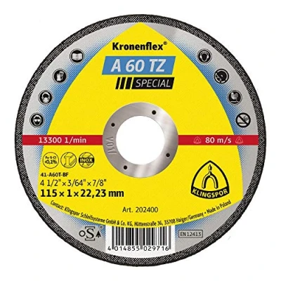 Abbildung von Klingspor A 60 TZ Trennscheiben 202400 115 x 1 22,23 mm