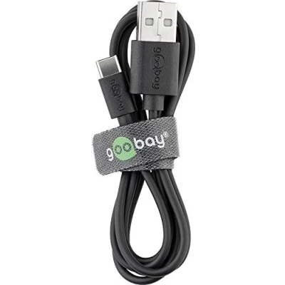 Abbildung von Goobay. USB C HighSpeed Ladekabel Datenkabel für Samsung Galaxy S8 S9 Plus Huawei P9 P10 Honor 9 Nova 2 (1m)