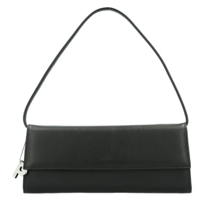 Abbildung von Picard Abendtasche Damen Schwarz Matt Auguri Schultertasche aus Echtleder mit kurzem Trageriemen Clutch Elegant, Modern, Hochwertig kleine Handtasche Abend, Alltag, Ausgehen
