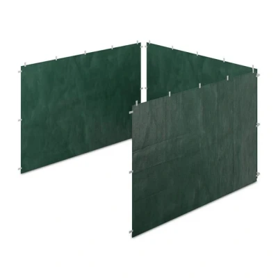 Abbildung von relaxdays Pavillonseitenteil Dunkelgrüne Pavillon Seitenteile 3er Set, 300x200 cm