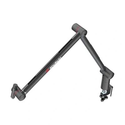 Abbildung von AverMedia Live Streamer Arm BA311, Verstellbarer, um 360 Grad drehbarer Mikrofonarm Aluminium im Rohrstil, Faltbarer Scherenarm für Gaming, Stream und Podcast