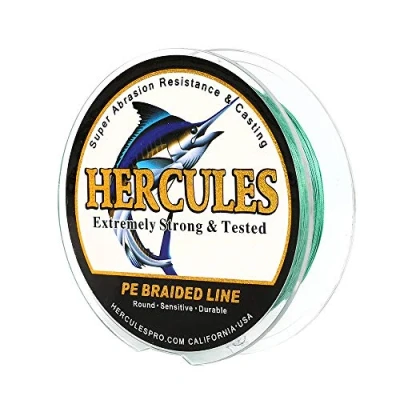 Abbildung von HERCULES Super Cast 100m 2000m Yards Geflochtene Angelschnur 10lb 300lb Test für Salzwasser Süßwasser PE Geflecht Fischdraht Superline 8 Stränge