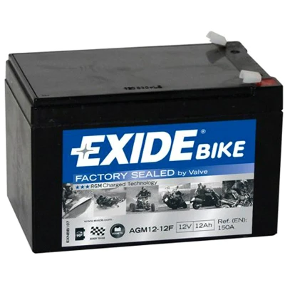 Abbildung von Exide AGM12 12F AGM Ready Motorrad Starter Batterie 12V 12Ah 100A