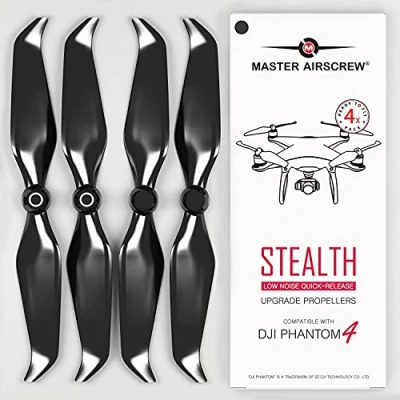 Abbildung von Master Airscrew Stealth Propeller kompatibel mit DJI Phantom 4 Schwarz, Stück