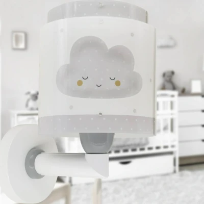 Abbildung von Dalber kinder Wandlampe, Kinderlampe Wandleuchte kinderzimmer Baby Dreams Wolke Grau, 76019E, E27