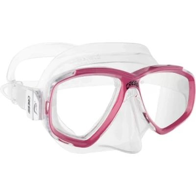 Abbildung von Cressi Perla Unisex Erwachsene Schnorchelmaske, Transparent/Rosa, Einheitsgröße