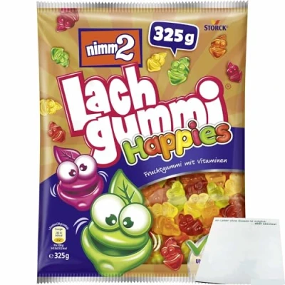Abbildung von usy Bundle für nimm2 Lachgummi Happies (325g Packung) + Block