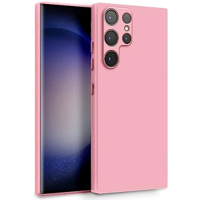 Abbildung von MyGadget Hülle für Samsung Galaxy S23 Ultra Zweilagige Handyhülle mit Kameraschutz Cover Innenfutter &amp; Silikon außen Rosa