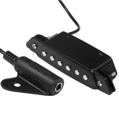 Abbildung von Tonabnehmer Akustik Magnetischer Für Akustikgitarre Passiver Schallloch Spulen 6,35 Mm Buchse