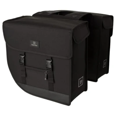 Abbildung von FastRider Hybrid Large Doppel Pannier, Radtaschen, Fahrradtasche 35 Liter Schwarz