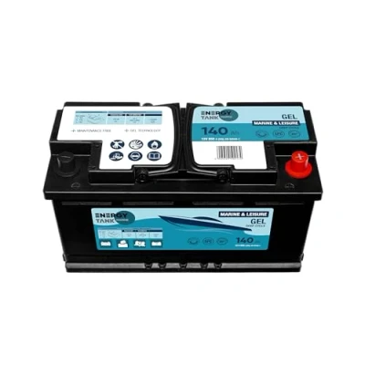 Abbildung von Boot Batterie 12v 140 Ah Gel Mobil und Stationär Bootsbatterie Lange Lebensdauer Gegen Vibrationen Stöße Geschützt