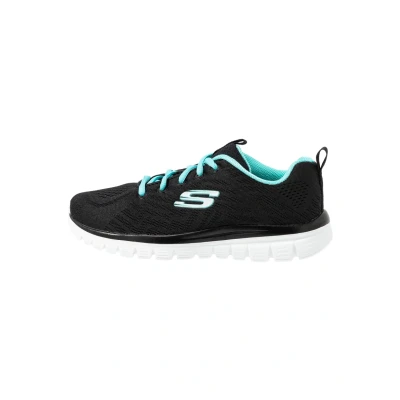 Abbildung von Skechers Graceful Sneaker low, Damen, Größe: 40, Black/turquoise Schuhe