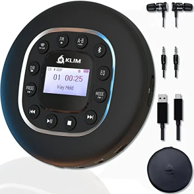 Abbildung von KLIM Journey Stereo CD Player (mit Kopfhörern, FM Radio, MP3 Player, Transmitter, Bluetooth)