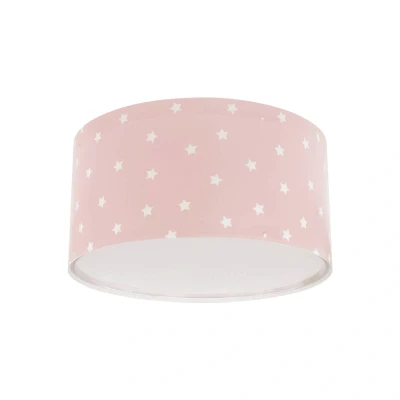 Abbildung von Dalber Deckenlampe Kinderzimmer, Deckenleuchte für Kinder Star Light Sterne Rosa, 82216S, E27