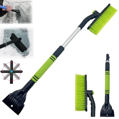 Abbildung von Coffee Life Plus windschutzscheibe eiskratzer,Auto Eiskratzer, 2 in 1 Eiskratzer Auto mit Besen, 64 80cm Eisbrecher Funktion, für PKW, LKW und SUV (Grün)