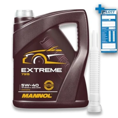 Abbildung von MANNOL 5L Extreme Motoröl 5W 40 Motorenöl + Auslaufschlauch