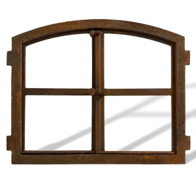 Abbildung von aubaho Stallfenster Eisenfenster zum Öffnen Scheunenfenster Rost Eisen 58cm Antik Stil