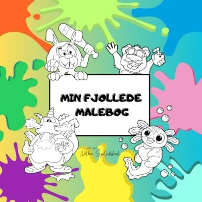 Abbildung von Min fjollede malebog: 25 motiver til børn og voksne