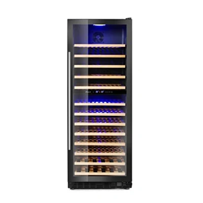 Abbildung von HENDI Weinkühlschrank, mit 2 Zonen, Getränkekühlschrank, Platz für 135 Flaschen, 387L, 220 240V, 130W, 595x680x(H)1625mm