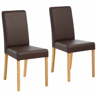 Abbildung von Home affaire 4 Fußstuhl &quot;Bologna&quot;, (Set), 6 St., Strukturstoff, Gestell aus Massivholz