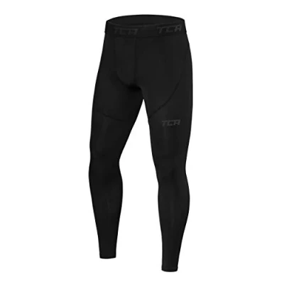 Abbildung von TCA Jungen Pro Performancance Leggings, Kompressionshose, Sporthose, Lang Dunkelblau, 12 14 Jahre