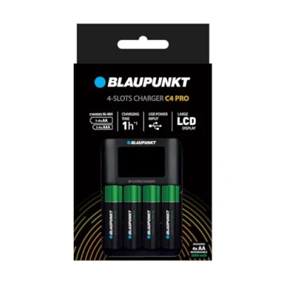 Abbildung von Blaupunkt Advanced Ladegerät für 1 4 NI MH Akkus, Stunde Ladezeit, Inclusive AA Akkus