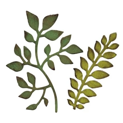 Abbildung von Bigz Stanzschablone Garden Greens von Tim Holtz