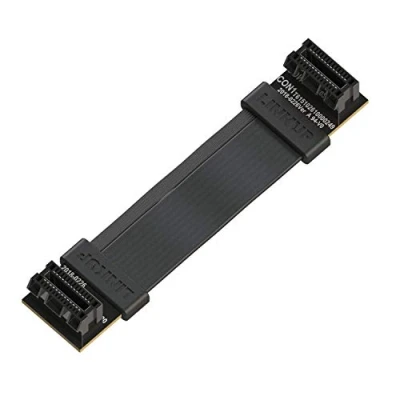 Abbildung von LINKUP Flexible SLI Bridge GPU Cable Extreme High Speed Technology Premium Shielding 85 ohm Design for NVIDIA GPUs Graphic Cards┃NOT Compatible with AMD or RTX 2000/3000 [6cm]
