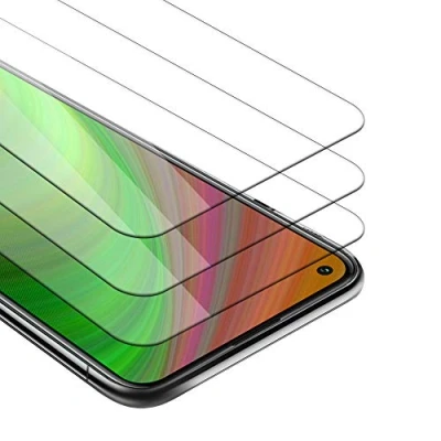 Abbildung von Cadorabo 3X Panzer Schutz Glas für Xiaomi Mi 10T / PRO 3 Stück Schutzfolie in Ultra Klar Hüllen freundlich Gehärtetes (Tempered) Dipslayschutz Folie 9H Härte Anti Kratzer