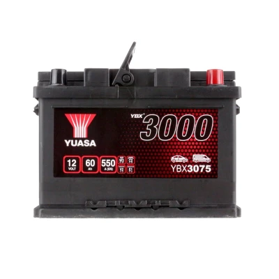 Abbildung von AUTOBATTERIE YUASA YBX 3075 60Ah 12V 550A (EN)