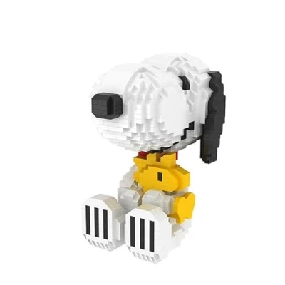 Abbildung von BlueBrixx Pro 107372 Snoopy und Woodstock (Diamond Blocks) aus Klemmbausteinen mit 1605 Bauelementen