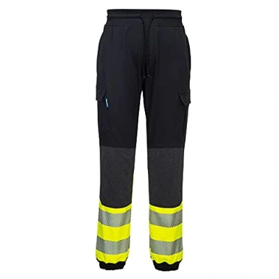 Abbildung von Portwest KX3 Warnschutz Flexi Bundhose für Männer, Farbe: Schwarz/Gelb, Größe: L, KX341KYRL