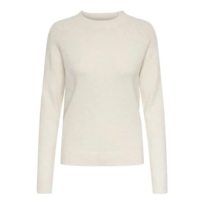 Abbildung von ONLY Damen Pullover Strickpullover ONLRICA Life 15204279,Birch/Detail:w. Melange,XXL