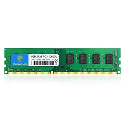 Abbildung von Rasalas 4GB DDR3 PC3 10600 1333 10600U Speicher 2Rx8 Udimm 1.5V CL9 240 pin RAM Arbeitsspeicher Module für Desktop Computer