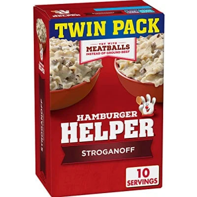 Abbildung von Hamburger Helper Stroganoff Pasta &amp; Creamy Sauce Mix, Doppelpack, 370 ml