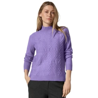 Abbildung von CECIL Damen B302813 EOS_Jacquard Pullover Solid, Gentle Lilac,XXL