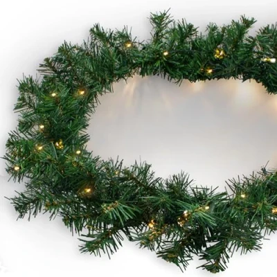 Abbildung von Spetebo LED Girlande Weihnachtsgirlande 810cm 100 / Timer, flammig, Timer Funktion
