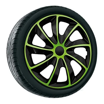 Abbildung von NRM Radkappen QUAD Bicolor, 16 in Zoll, (4 St) Radzierblenden für Stahlfelgen Zweifarbige Satz 4er Set 16&quot;