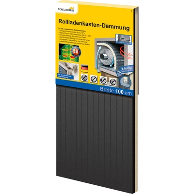 Abbildung von SCHELLENBERG Rollladenkastendämmung, 2 teilig, 100 x 50 2,5 cm, zur Dämmung für große Rolladenkästen