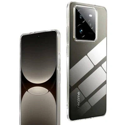 Abbildung von Rojeuinn Hülle für Realme GT 7 pro 5G Handyhülle,Weiche TPU Silikon Stoßfest Schutzhülle Handy Case Transparente