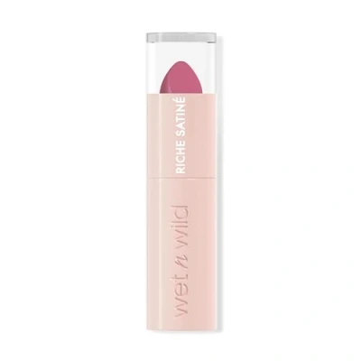 Abbildung von Wet n Wild Rich Satin Lip Color, Langanhaltender Lippenstift mit Finish, Feuchtigkeitsspendender, nicht austrocknender Formel und Pigmentierung samtweicher Textur, One in a Milli Melon